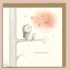 Ginger Betty Greeting Cards-Owl, Bird & Moon Greeting Card