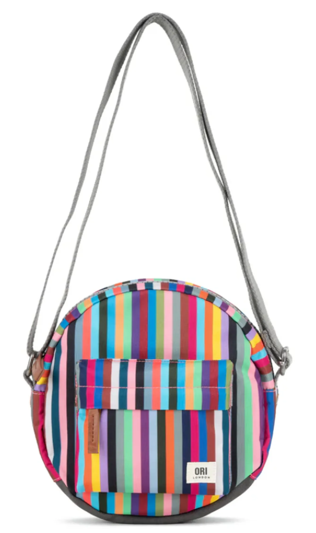 Ori London Bags-Paddington B Multi Stripe Recycled Canvas Crossbody Bag