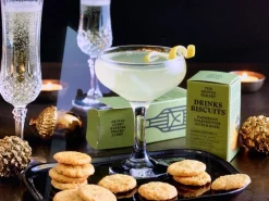 The Drinks Bakery Tea|Snacks & Crackers-Parmesan, Toasted Pine Nuts and Basil Drinks Biscuits 110g