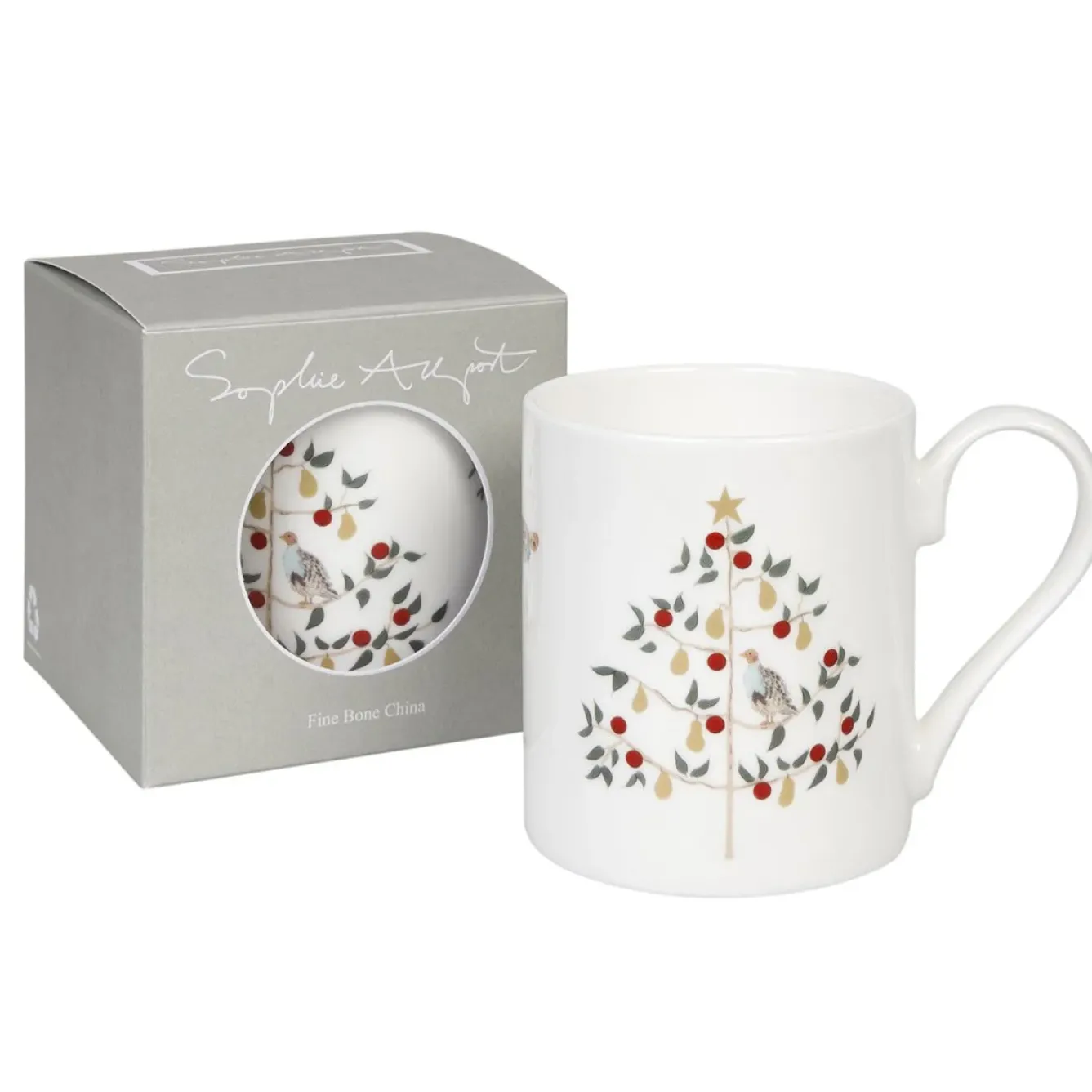 Sophie Allport Tea|Whimsical-Partridge in a Pear Tree Mug