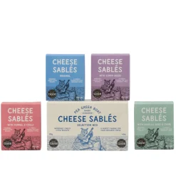 Shortbread House of Edinburgh Snacks & Crackers-Pea Green Boat Bakery Cheese Sablés Selection Box