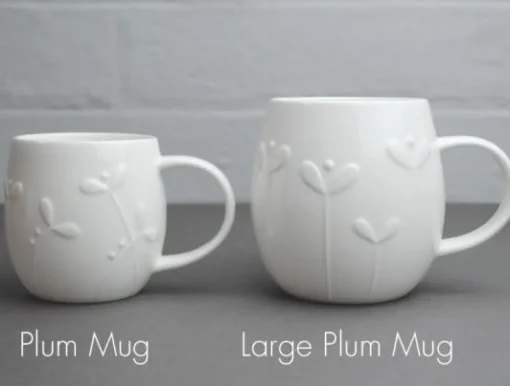 Repeat Repeat Flowers & Garden-Plum Bud Large Mug