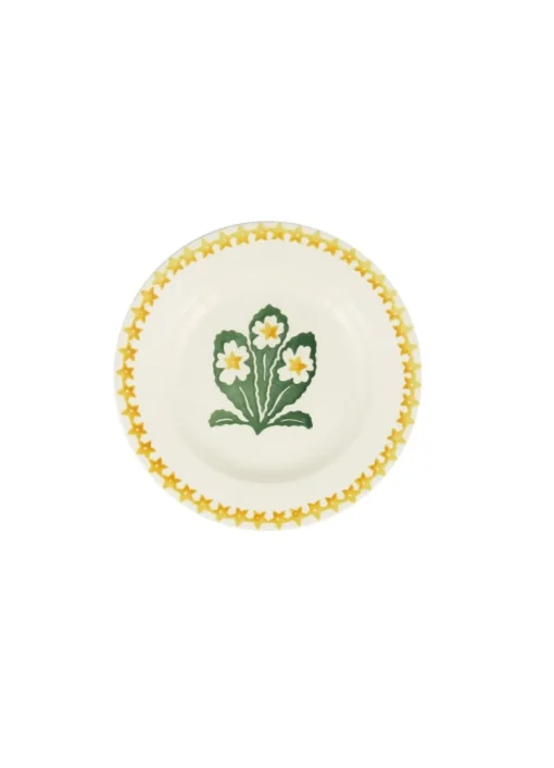 Emma Bridgewater Plates-Primrose Hand-Stamped  6 1/2 inch Plate