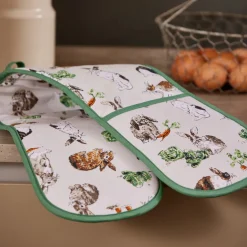 Ulster Weavers Oven Gloves/Mitts-Rabbit Patch Double Oven Glove