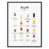 Everlong Print Co. Art-Rum Cocktails Print - Framed