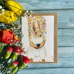 Jen Winnett Greeting Cards-Sammy the Squirrel Eco-Card