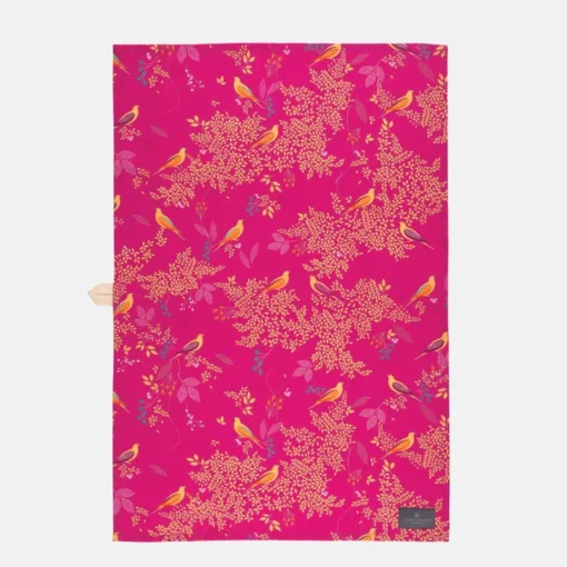 Sara Miller London Tea|Tea-Sara Miller Chelsea Pink Tea Towel