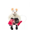 Sew Heart Felt Children-Scottish Felt Mouse in Red Kilt