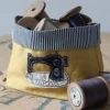 Poppy Treffry Storage-Sewing Machine Embroidered Mini Storage Pot