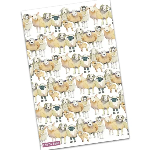 Emma Ball Tea|Tea Towels-Sheep Repeat Tea Towel