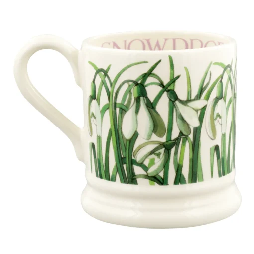 Emma Bridgewater Flowers & Garden-Snowdrop 1/2 Pint Mug