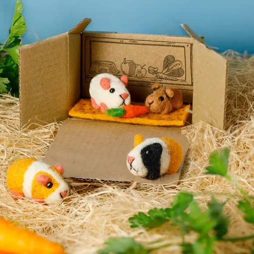 Sew Heart Felt Children-Snowy & Baby Squeak Guinea Pig Set