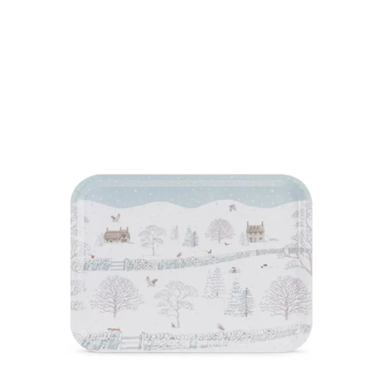 Sophie Allport Trays-Snowy Cottage Large Tray