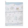 Sophie Allport Seasonal Decor-Snowy Cottage Scene Tea Towel