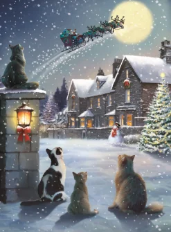 Alison Gardiner Christmas|Advent-Snowy Village Advent Calendar Card