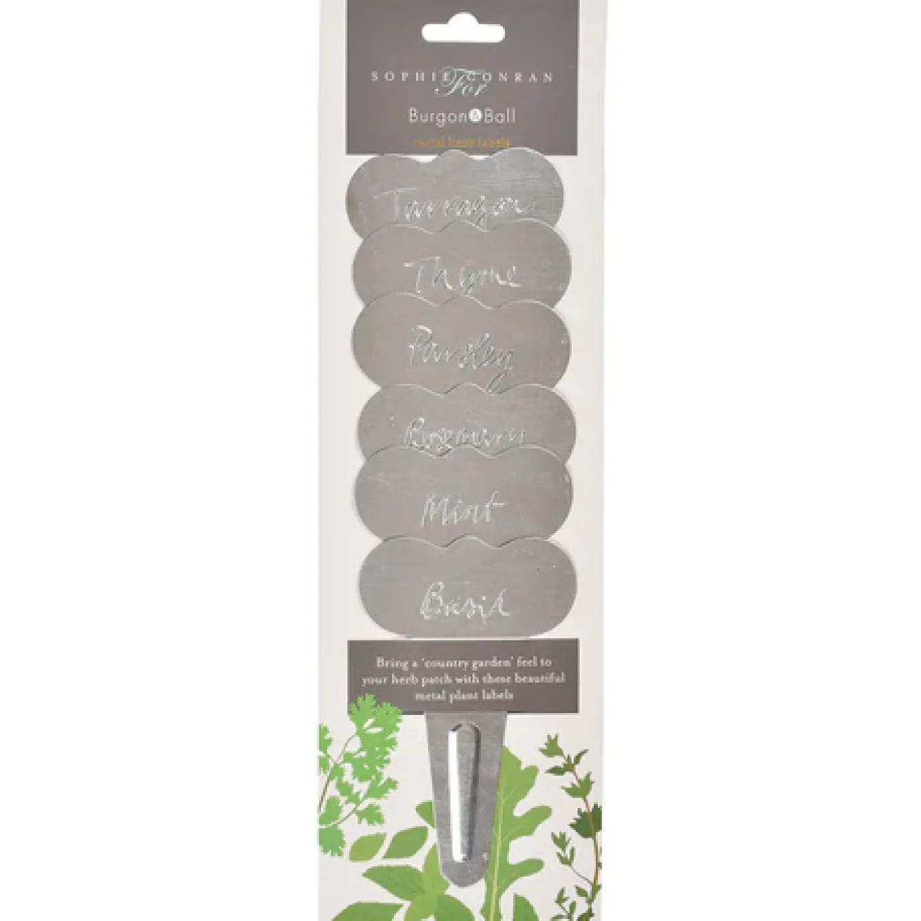 Burgon & Ball Gardening-Sophie Conran Metal Herb Labels