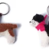 Amica Felt Key Chains-Spencer the Spaniel Key Ring - Pink