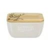 Selbrae Butter Dishes-Stag Ceramic White Butter Dish