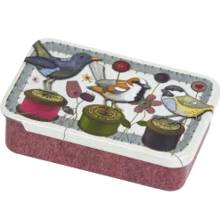 Emma Ball Storage-Stitched Bobbin Birdie Mini Slider Tin