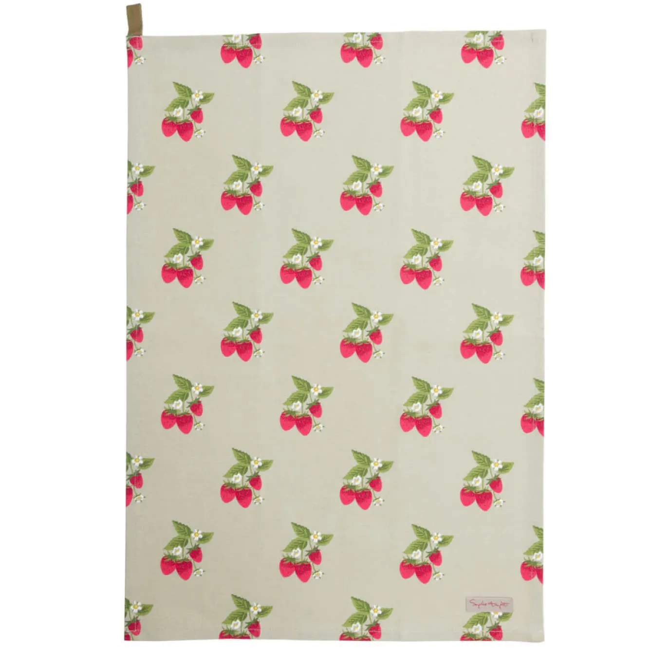 Sophie Allport Tea|Tea-Strawberries Set of 2 Tea Towels by