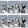 Repeat Repeat Coasters-Sunday Best Grey Coasters Set of 6