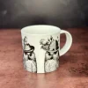 Repeat Repeat Animals|Animals-Sunday Best Owls Bone China Mug - White