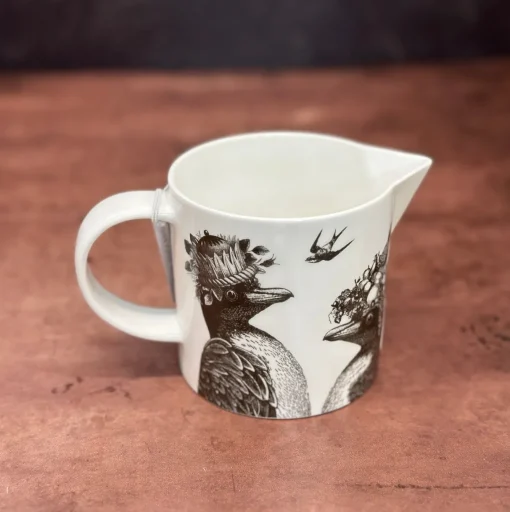 Repeat Repeat Jugs|Animals-Sunday Best Penguins Bone China Jug- White