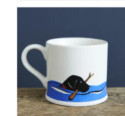 Sweet William Pets|Pets-Swimming Black Labrador Mug Boxed