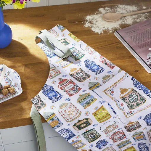 Ulster Weavers Aprons-Tea Tins Cotton Apron