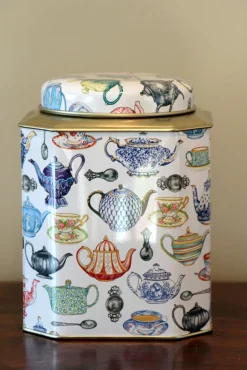 Elite Tins Tea|Tea-Teapot Tea Caddy