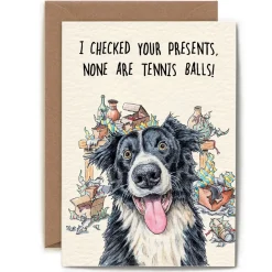 Bewilderbeest Greeting Cards-Tennis Balls Dog Greetings Card
