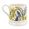 Emma Bridgewater Flowers & Garden-Tete-A-Tete & Grape Hyacinth 1/2 Pint Mug