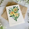 Becky Amelia Greeting Cards-'Thanks A Bunch' Greetings Card