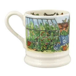 Emma Bridgewater Whimsical|Flowers & Garden-The Good Life In The Garden 1/2 Pint Mug