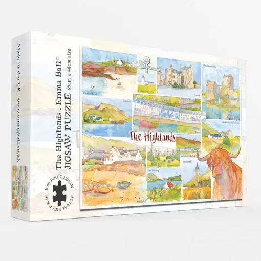 Emma Ball Puzzles-The Highlands 1000 Piece Jigsaw Puzzle by