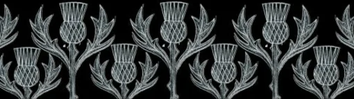 Moorland Pottery Whimsical|Flowers & Garden-Thistle Mug by