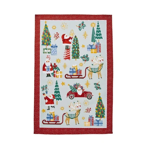 Ulster Weavers Tea|Tea Towels-Tis the Season Recycled Cotton Tea Towel