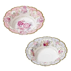 Talking Tables Picnic|Bowls & Dishes-Truly Scrumptious Floral Paper Bowls - 12 pack