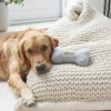 Sweet William Pets-Tweed Dog Bone Shaped Dog Toy - Grey