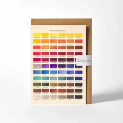 Roomytown Greeting Cards-Watercolour Swatches Greetings Card