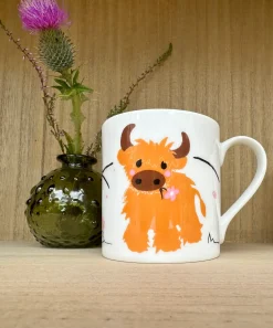 Mclaggan Smith Tea|Whimsical-Wee Highland Coo Bone China Mug