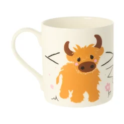 Mclaggan Smith Tea|Whimsical-Wee Highland Coo Bone China Mug
