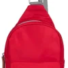 Ori London Bags-Willesdon B Cranberry Recycled Nylon Crossbody Bag- Large