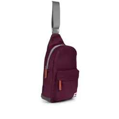 Ori London Bags-Willesdon B Plum Recycled Nylon Crossbody Bag- Large