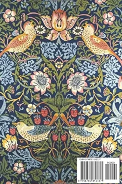 Customworks Stationery-William Morris Strawberry Thief A5 Hardback Notebook