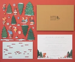 Dapple & Dot Christmas|Advent-Winter Woodland Pop Out and Build Advent Calendar