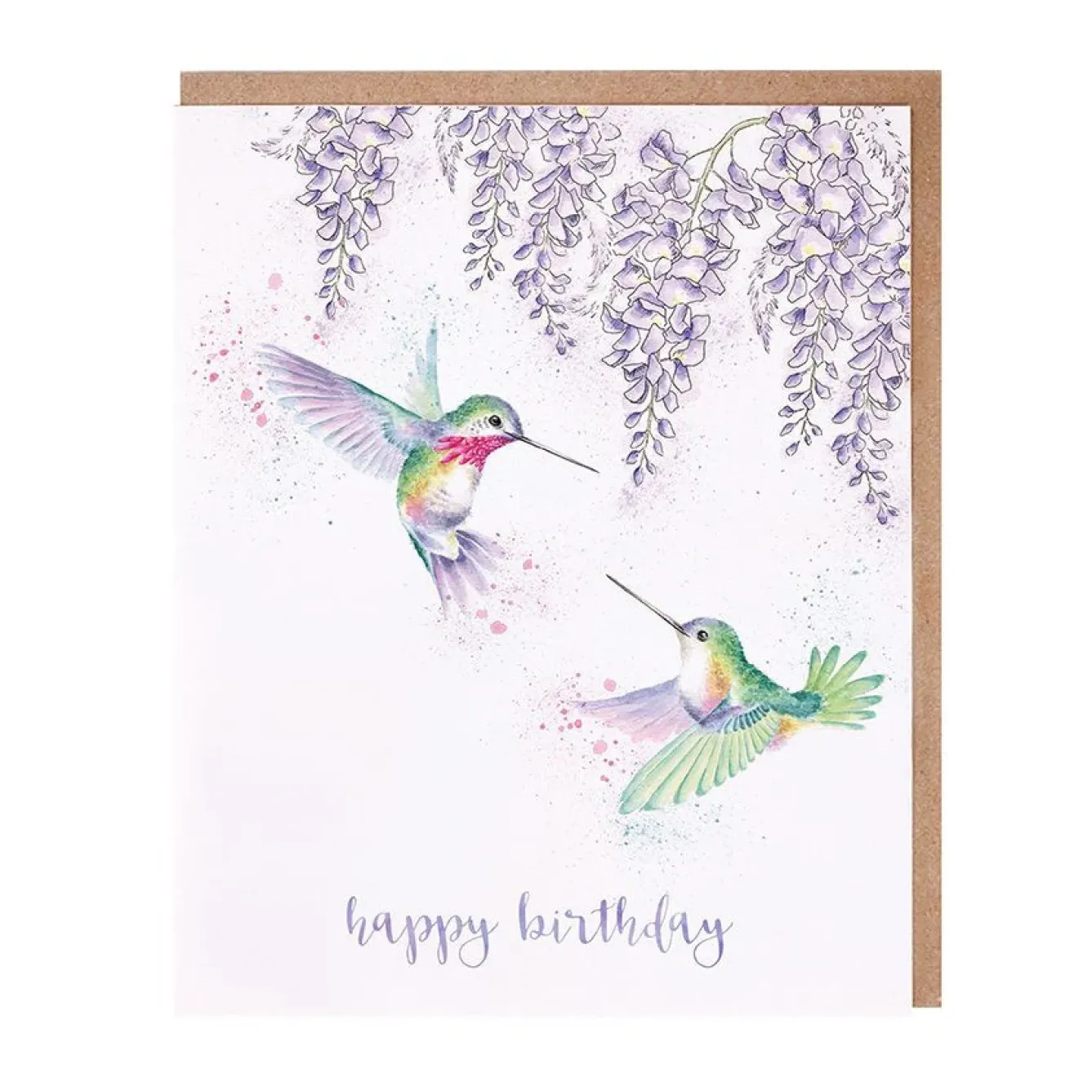 Wrendale Designs Greeting Cards-'Wisteria Wishes' Birthday Greetings Card