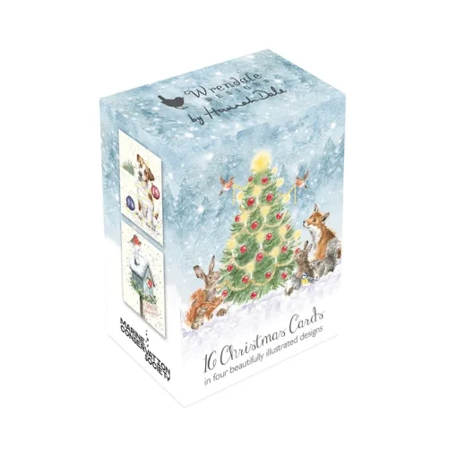 Wrendale Designs Christmas Cards|Stationery-Woodland Animal Charity Gift Enclosure Card Pack