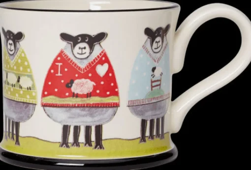 Moorland Pottery Pets|Pets-Woolly Jumpers Mug by