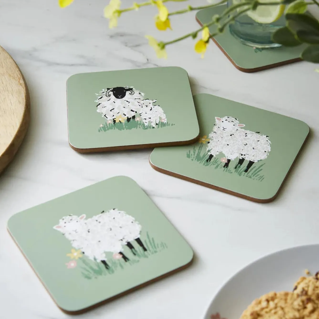 Ulster Weavers Coasters-Woolly Sheep Coasters - Set of 4